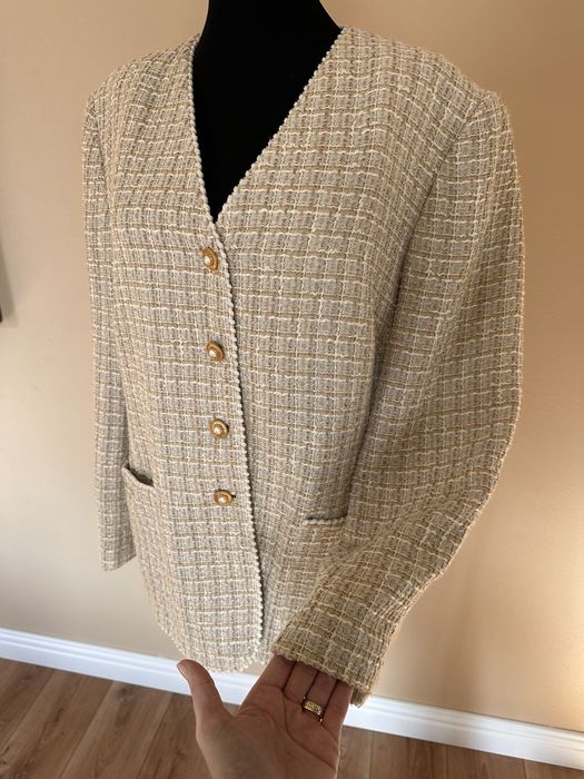 Sacou dama tweed beige M/L