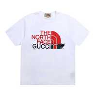 The North Face Gucci мъжки и дамски тениски в бяло