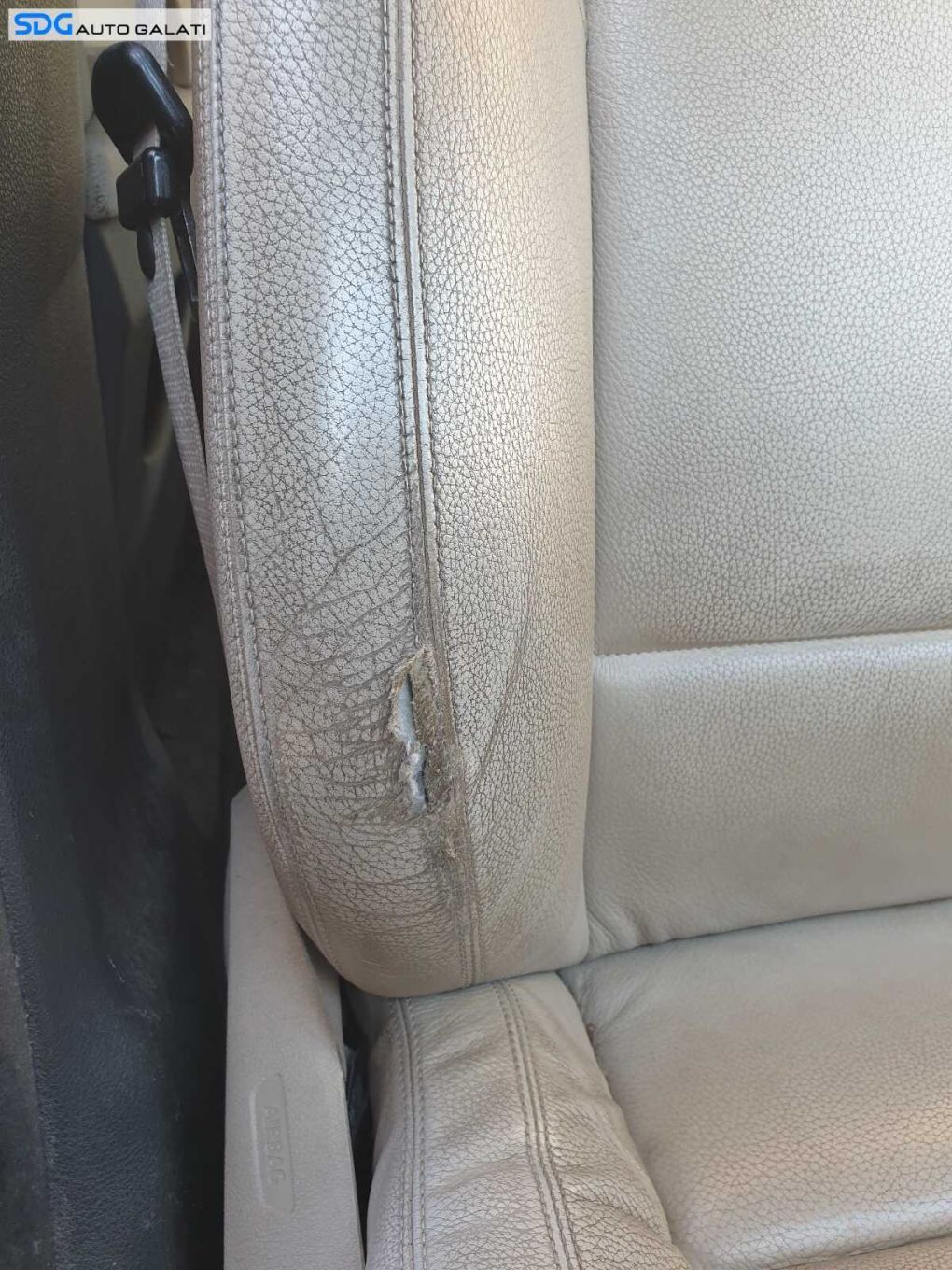 Scaun Piele Crem cu Incalzire Dreapta Fata Pasager BMW Seria 5 F10 F11 2009 - 2017 [C5278]