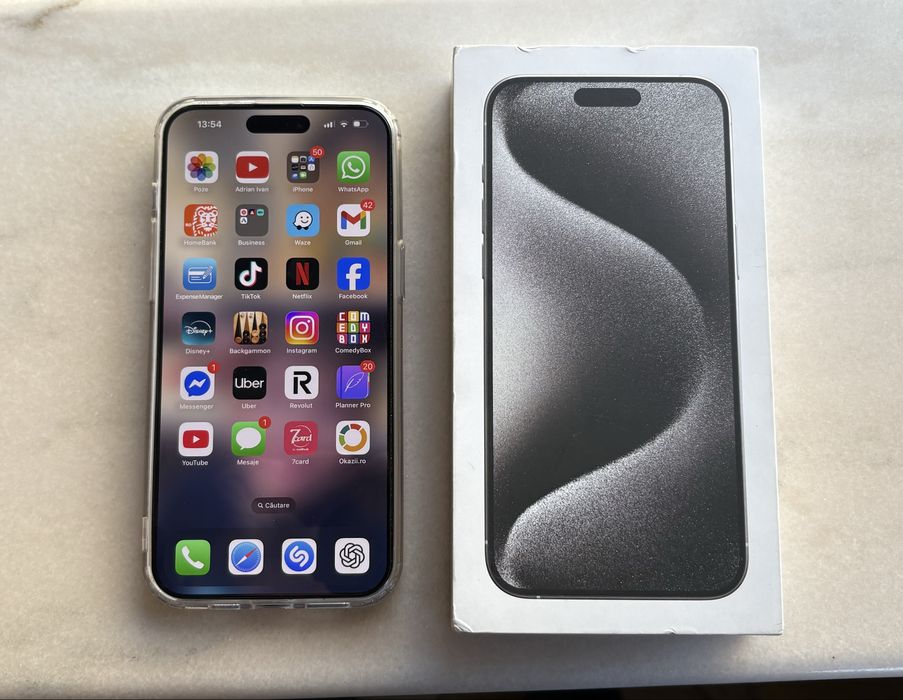 iPhone 15 Pro Max 256 gb, baterie 100%, 7 cicluri de incarcare