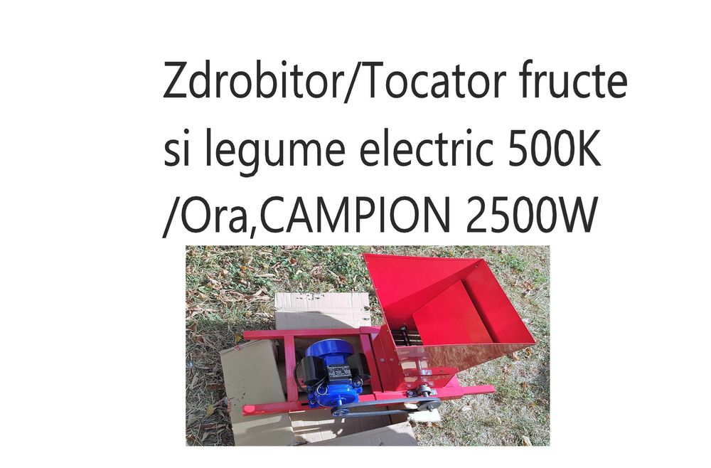 Zdrobitor/Tocator fructe & legume electric 500K/Ora,CAMPION Ural 2,5kW