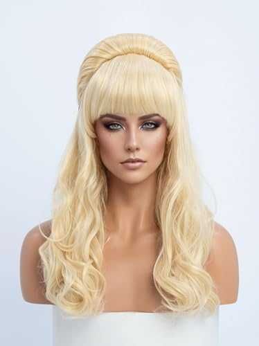 Нова Руса винтидж перука с бретон 24" за Хелоуин, карнавал и cosplay