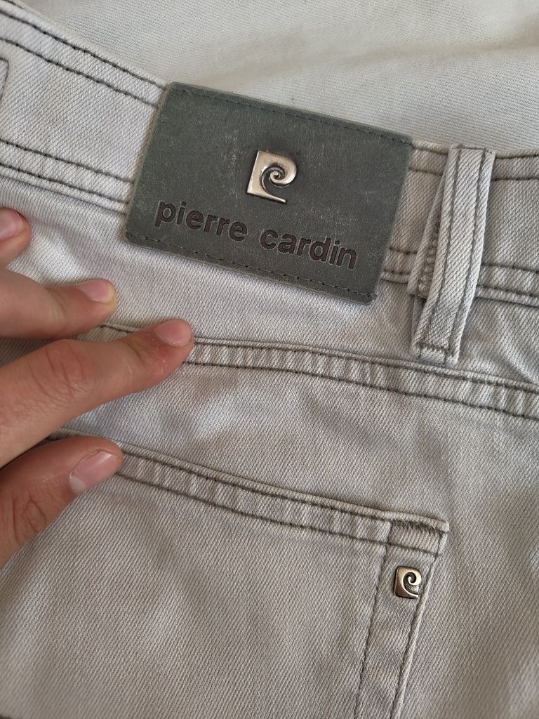 Blugi Jeans de barbati gri Pierre cardin mărimea XL Japan denim