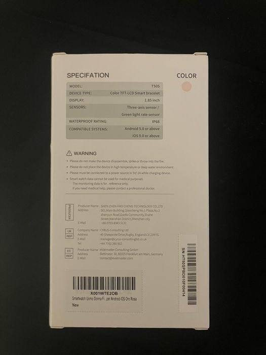 Vand Smartwatch Donerton T50S - sigilat