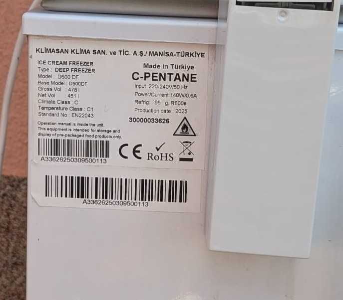 Lada frigorifica ICE CREAM FREEZER