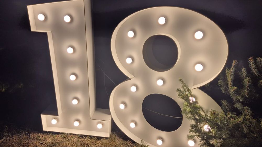 cifre volumetrice luminoase