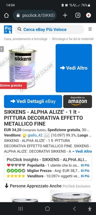 Vând Vopsea decorativă 0,5 litri+pensula