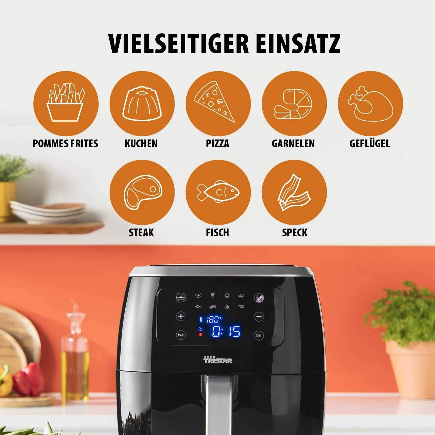 Чисто Нов Фритюрник с Горещ въздух Air Fryer Еър Фраер TRISTAR FR6997