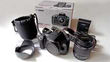 DSLR Canon EOS 2000D,24.1 MP, Negru + Obiectiv EF-S 18-55mm IS II