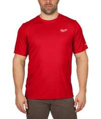 Tricou tehnic MILWAUKEE Workskin Nou, roșu/alb, mărimea XXL (men)