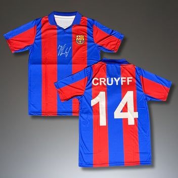 Футболна фланелка на Йохан Кройф  Барселона ретро модел!!!