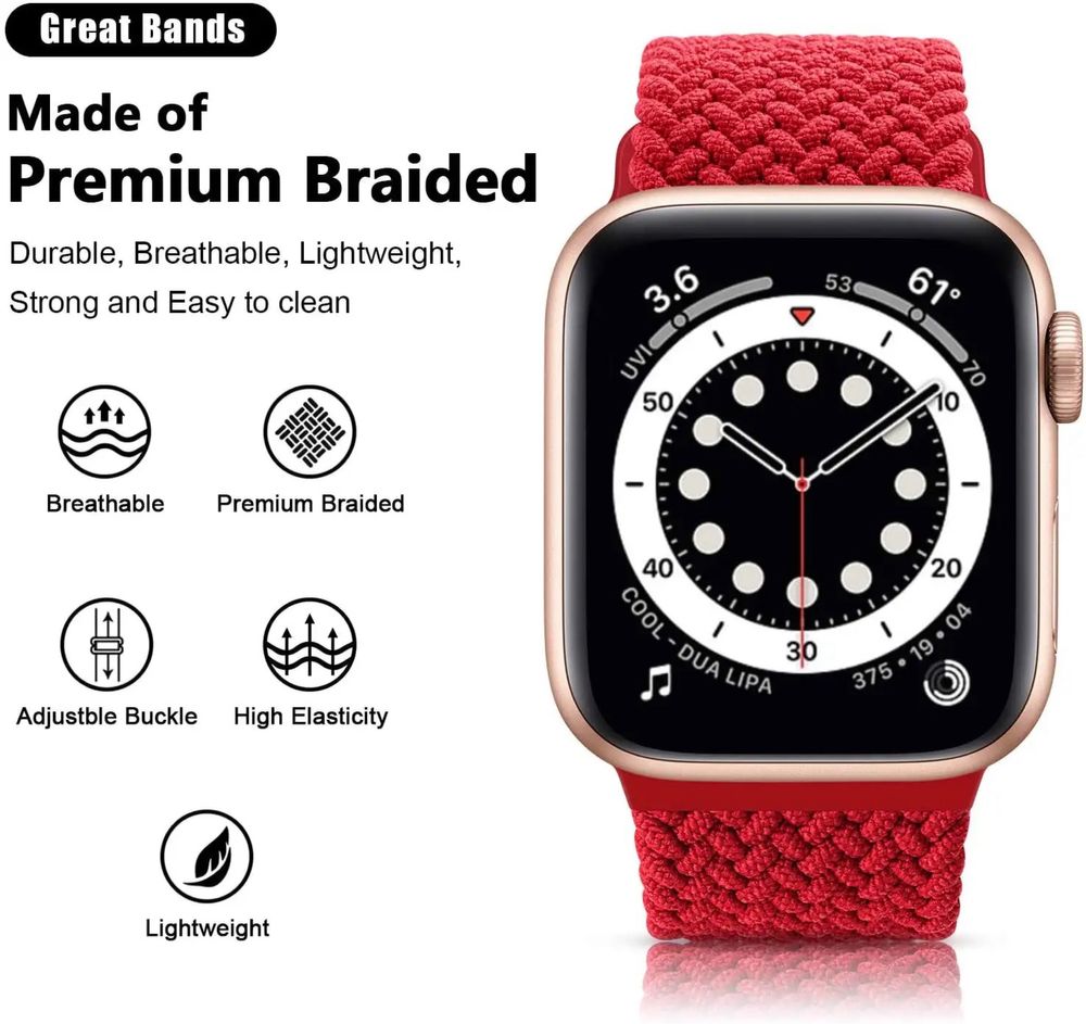 Плетена каишка Braided loop за Apple Watch ULTRA/SE/11/10/9/8/7/6/5