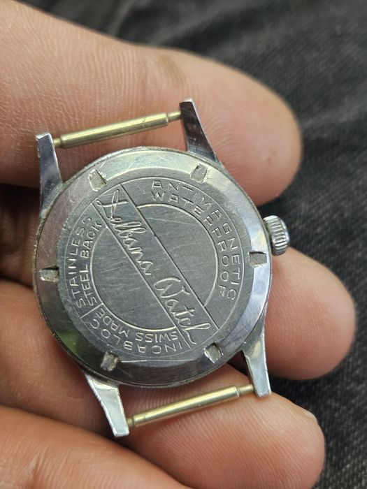 швейцарски Военен ръчен часовник Delbana om 40-те години .