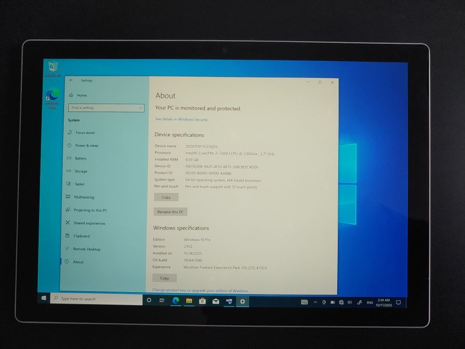 Microsoft Surface Pro 5 (2017) i5/8Gb/256Gb/LTE