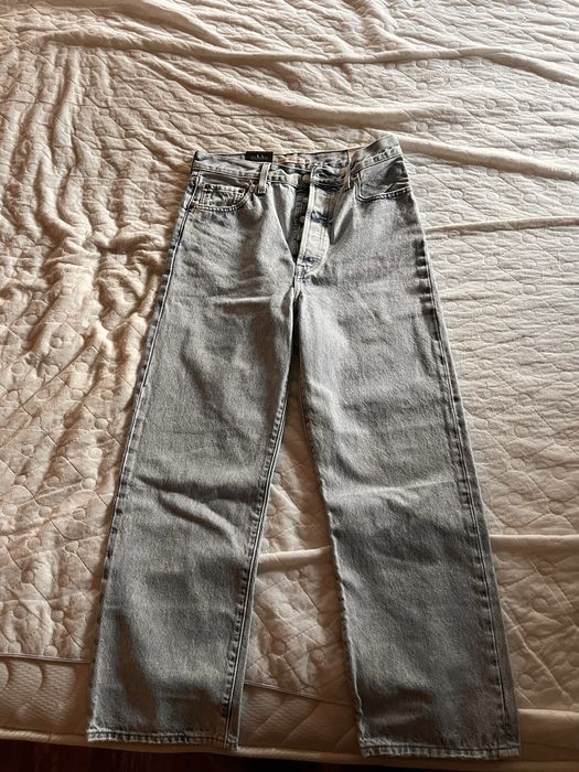 ЧИСТО НОВИ с етикет Levi’s 100% ПАМУК прави дънки, висока талия