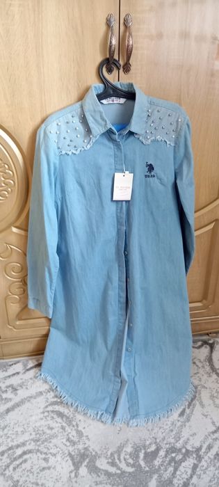 Джинсовая туника polo
