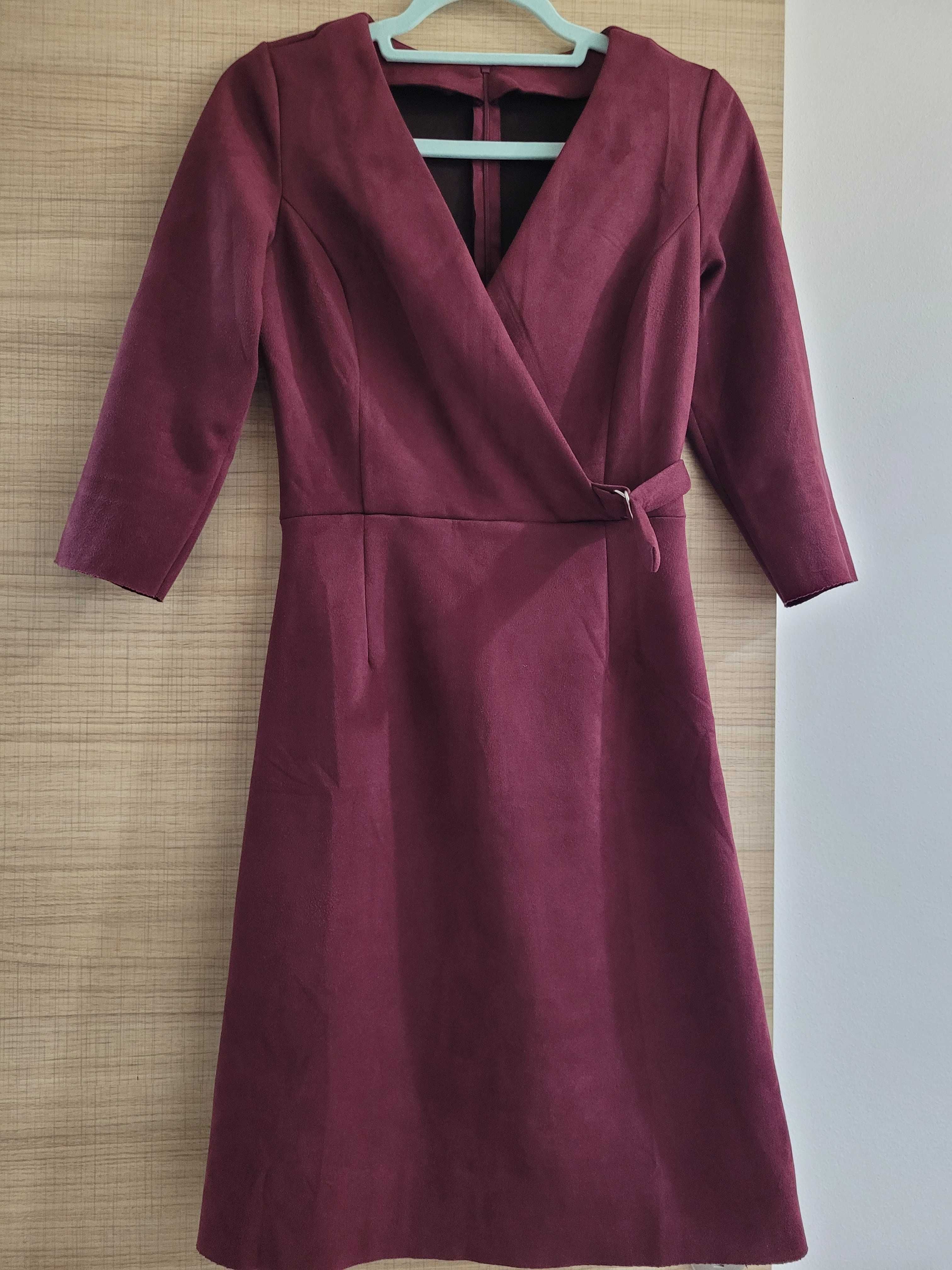 Rochie bordeaux casual