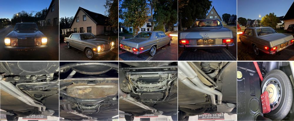 Mercedes 280 C Coupe W114 1973 Strich 8 Top California