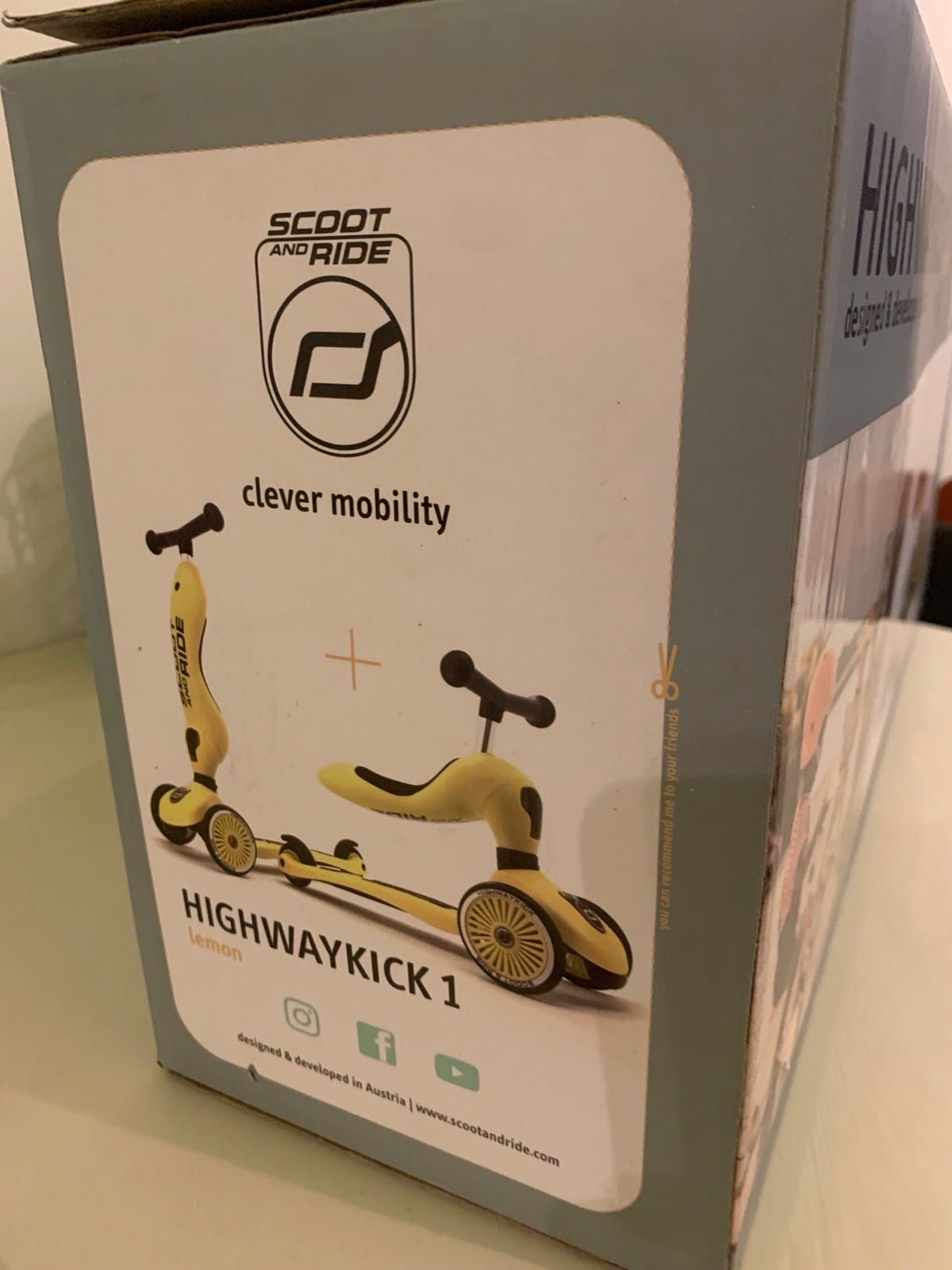 Детска тротинетка 2 в 1 Scoot&Ride - Highwaykick 1