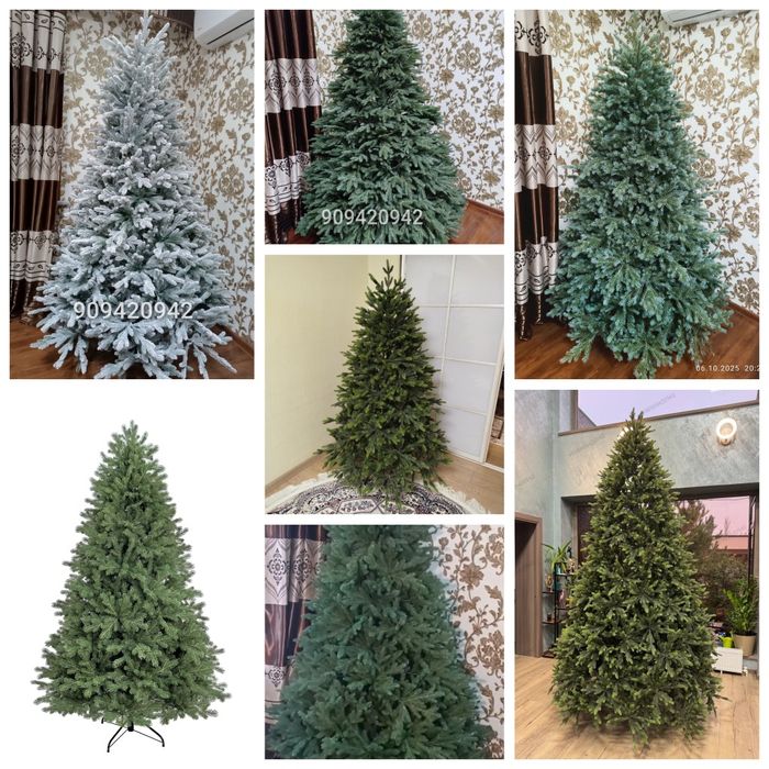 Искусственные ёлки. Новогодние ёлки. Большой выбор. 100% гелевые