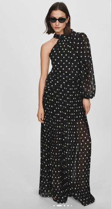 Брюки в горох Mango