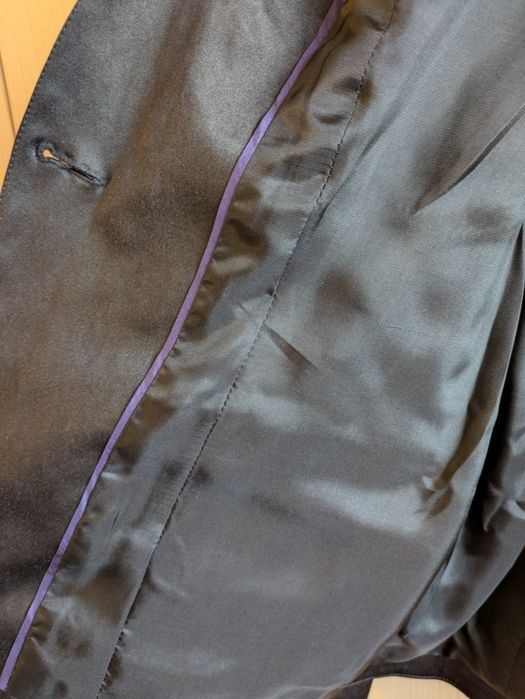 Sacou damă mărimea 44 negru lucios egant