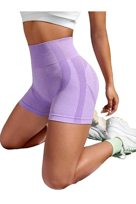 Colanti Dama Scurti Modelatori Elastici Efect Push Up Lila, M