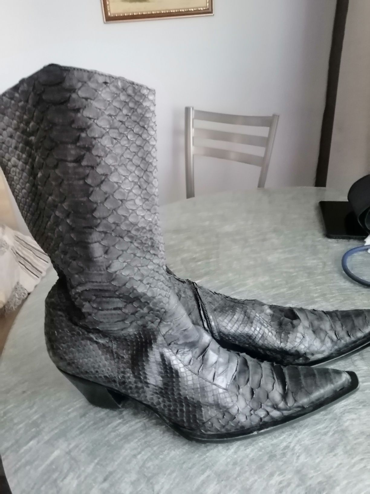 Дамски кожани ботуши, есен