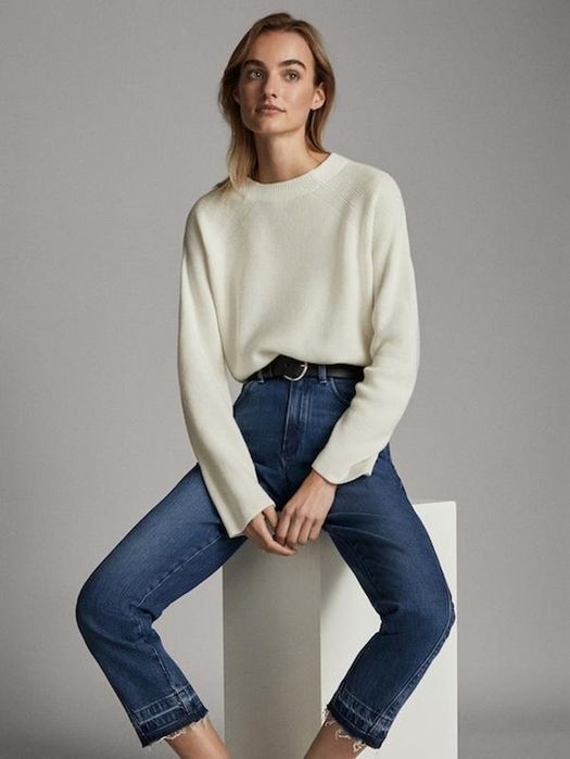 Massimo dutti страхотен пуловер 50% вълна S размер