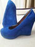 Platforme, botine, pantofi albastre -Noi