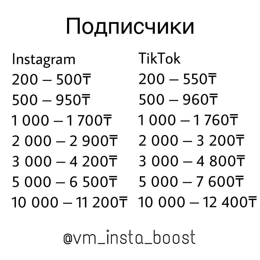Накрутка подписчиков