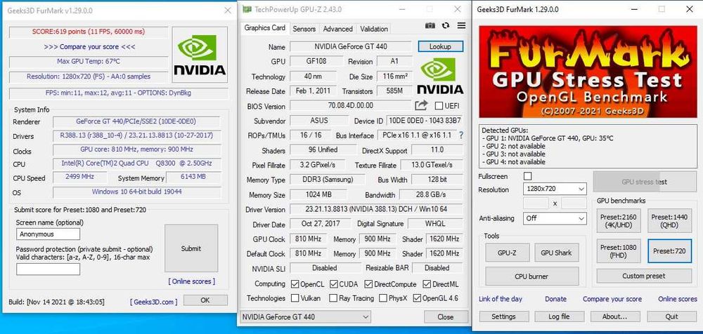 Placa video light gaming Asus Nvidia GT440,1G, DDR3,128 bit HDMI