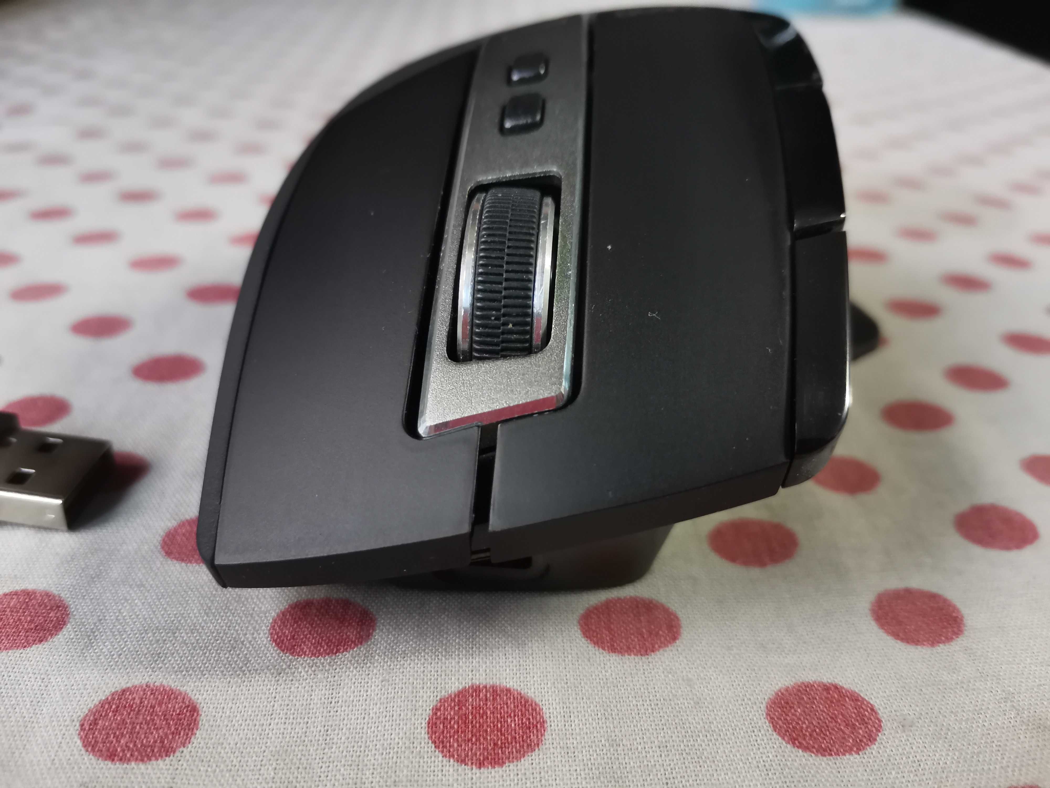 Mouse Wireless RAPOO MT750S, Dual Mode, 3200 dpi, Bluetooh, negru.