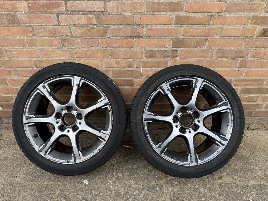 Оригинални 7-лъчеви джанти Mercedes-Benz + летни гуми Michelin