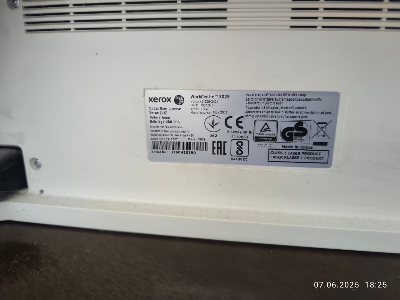 МФУ XEROX WorkCentre 3025