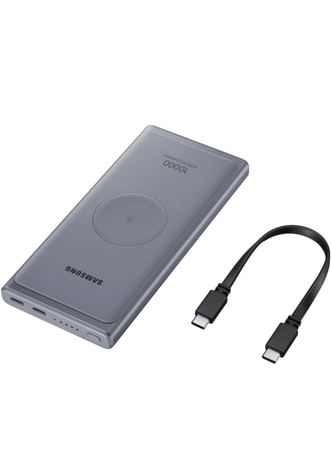 Baterie externa cu Incarcare Wireless, 2xType-C, 10000mAh, 25W, 3A - S