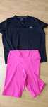 Set L,fitness/sport dama tricou+colanti ,nou