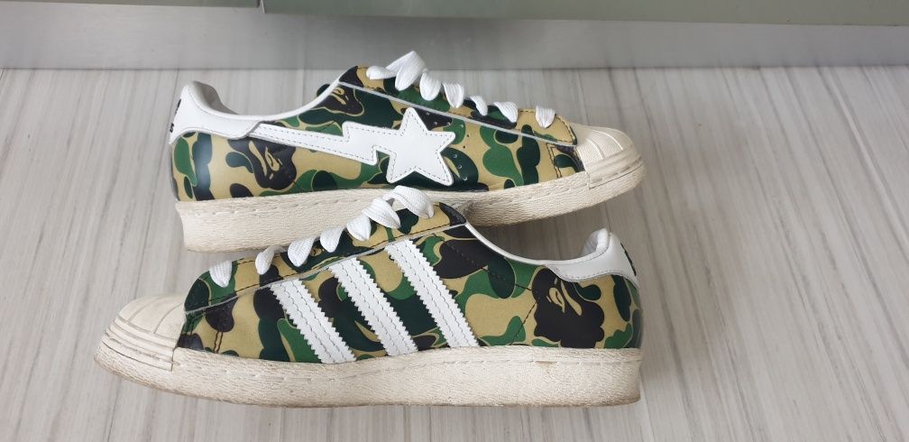 Adidas SuperStar x BAPE / 36/22см UK 3.5 US 4 ОРИГИНАЛ! Унисекс Кецове