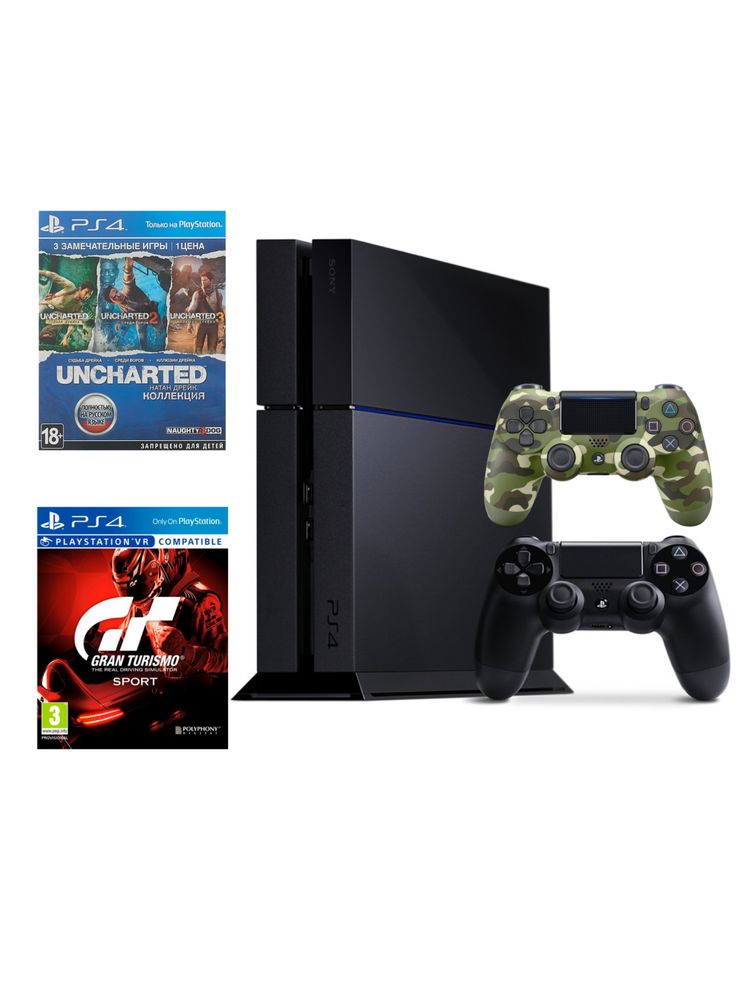 Продам PlayStation 4/Ps 4, 500 GB + 2 джойстик + 2 игры в комплекте!