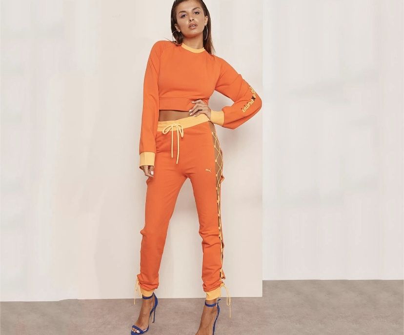 Oferta Pantaloni orange Puma Fenty Rihanna