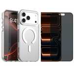 Husa Magsafe Clear + Folie Sticla/6D/Privacy Iphone 17/AIR/PRO/PRO MAX