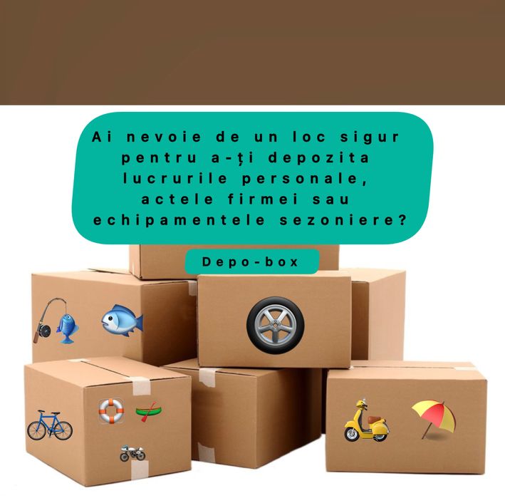 Depozitare: biciclete, cauciucuri, trotinete, cărucioare,scule pescuit