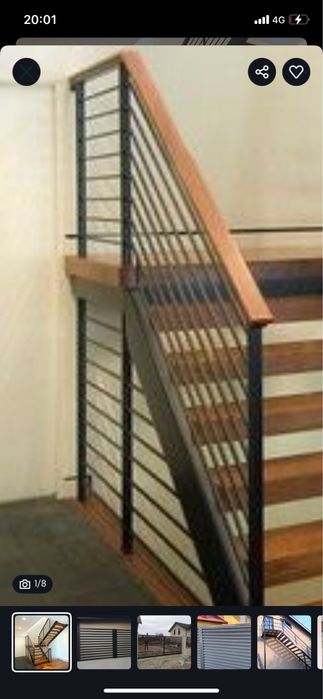 Scari metalice elegante! Porti, balustrade, scari suspendate etc