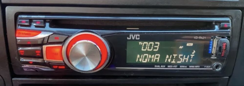 Автоплеър JVC KD 421 USB/MP3/Aux