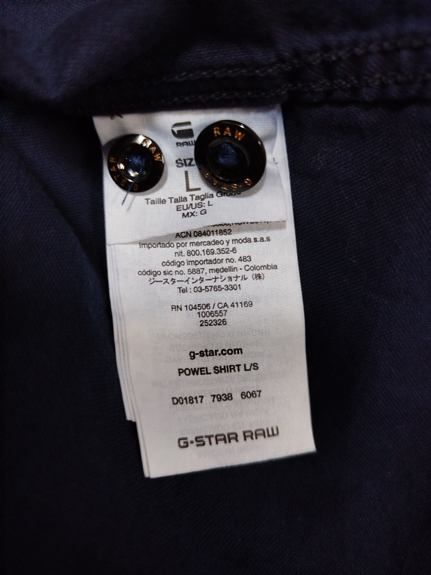 Оригинална мъжка риза G-Star Raw Powel L нова карго с цип