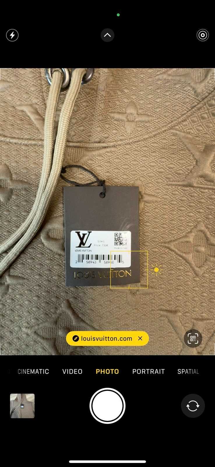 Louis Vuitton-Оригинален чисто нов мъжки суитчър Л номер