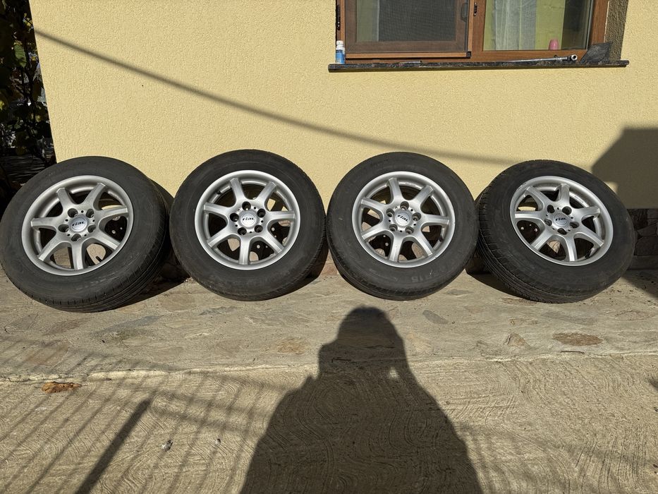 Jante aliaj Rial 15” ET38 + cauciucuri 195/65 R15 - VW, Audi, Skoda