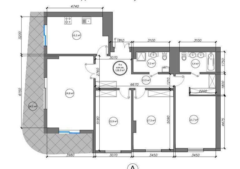 Infinity Продается 4 комнатная коробка ул.Садыка Азимова