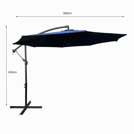 Umbrela de gradina cu suport 300cm