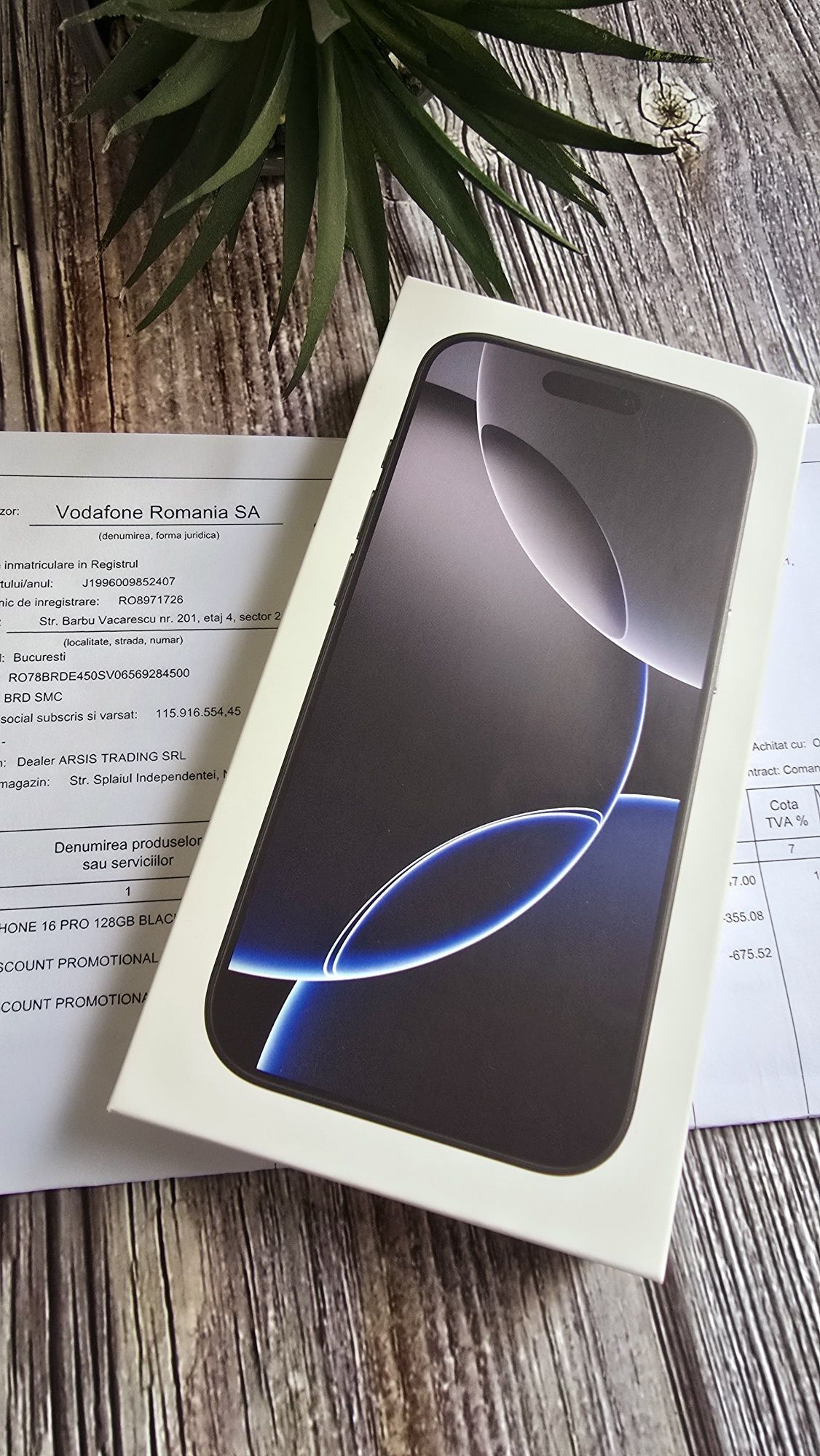 iPhone 16 Pro 128Gb Black Titanium Sigilat Nou Factura Garantie